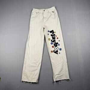 Playboy x PacSun Wide Leg Jeans White Size 26